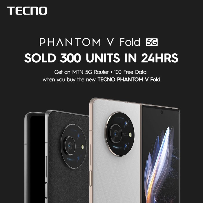 Tecno Phantom V Fold phone For Sale